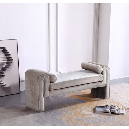 Manhattan Comfort Concord Bench in Dove BE001-DO